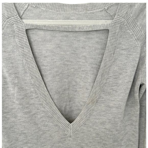 Lululemon Unity Drop Back Sweater in Heathered Silver Ice - Picture 7 of 11